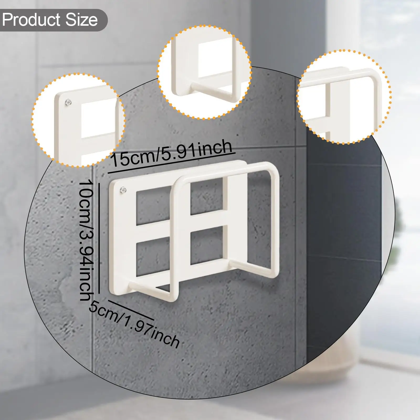 Storage Box,Wall Mounted,Box Mount,Carbon Steel,No Punch Wall Decoration Router Shelf Router Rack for Living Room