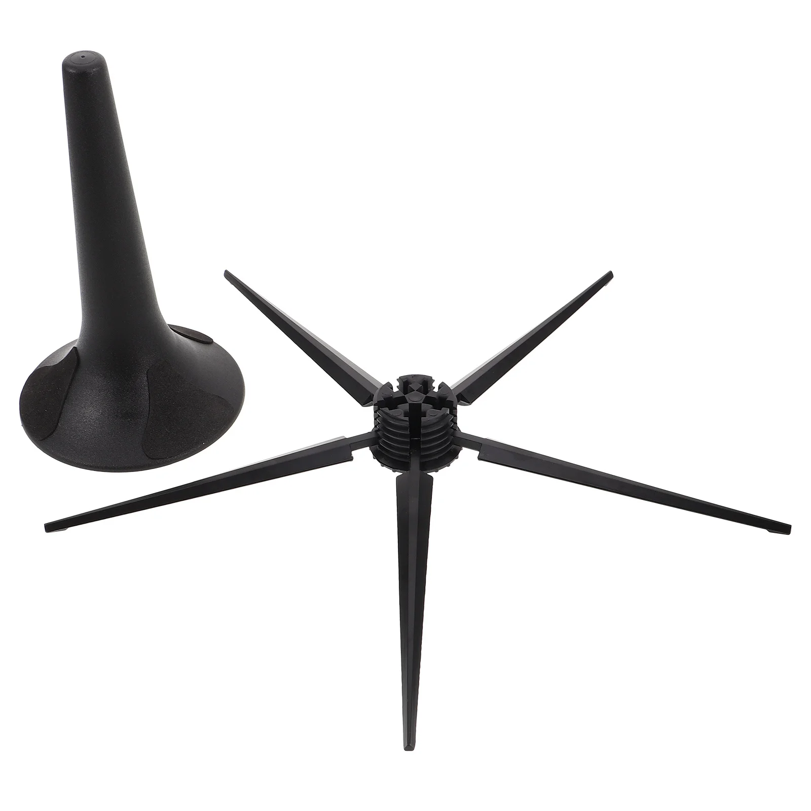 

Portable Trumpet Stand 5 Legs Foldable Detachable Metal Holder Stable Support Musical Instrument Lightweight Easy Carry