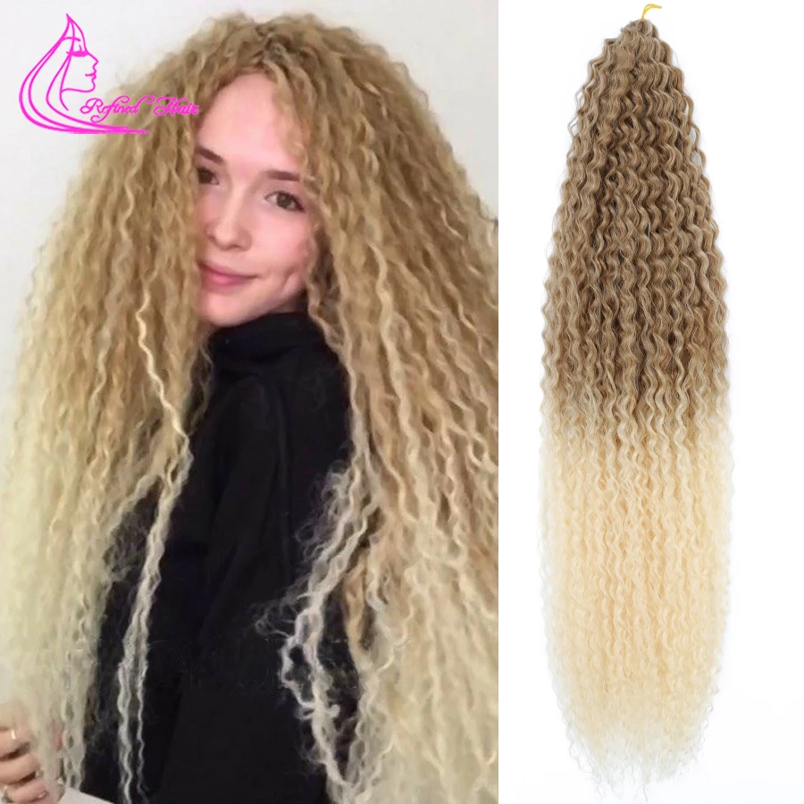 

Синтетические волосы для вязания крючком 30 дюймов, Длинные свободные Темные волнистые твист, афро кудри, крючком, кудрявые косички, Омбре, плетеные удлинители волос