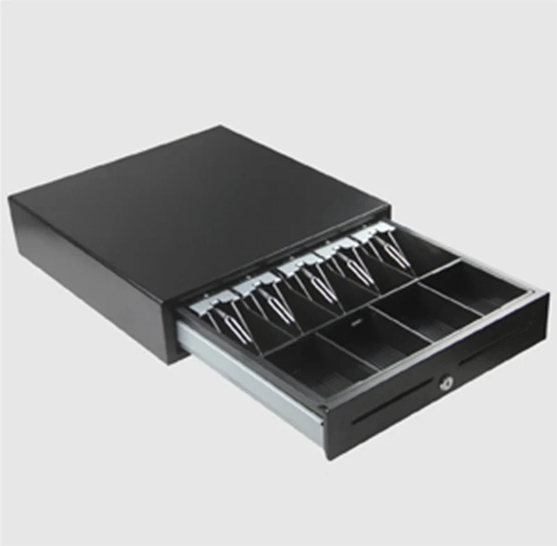 

Durable Electronic Lock Metal Cash Box Drawer Cashier Deposit Cash Box 4B8C or 5B8C Adjustable Cash Drawer