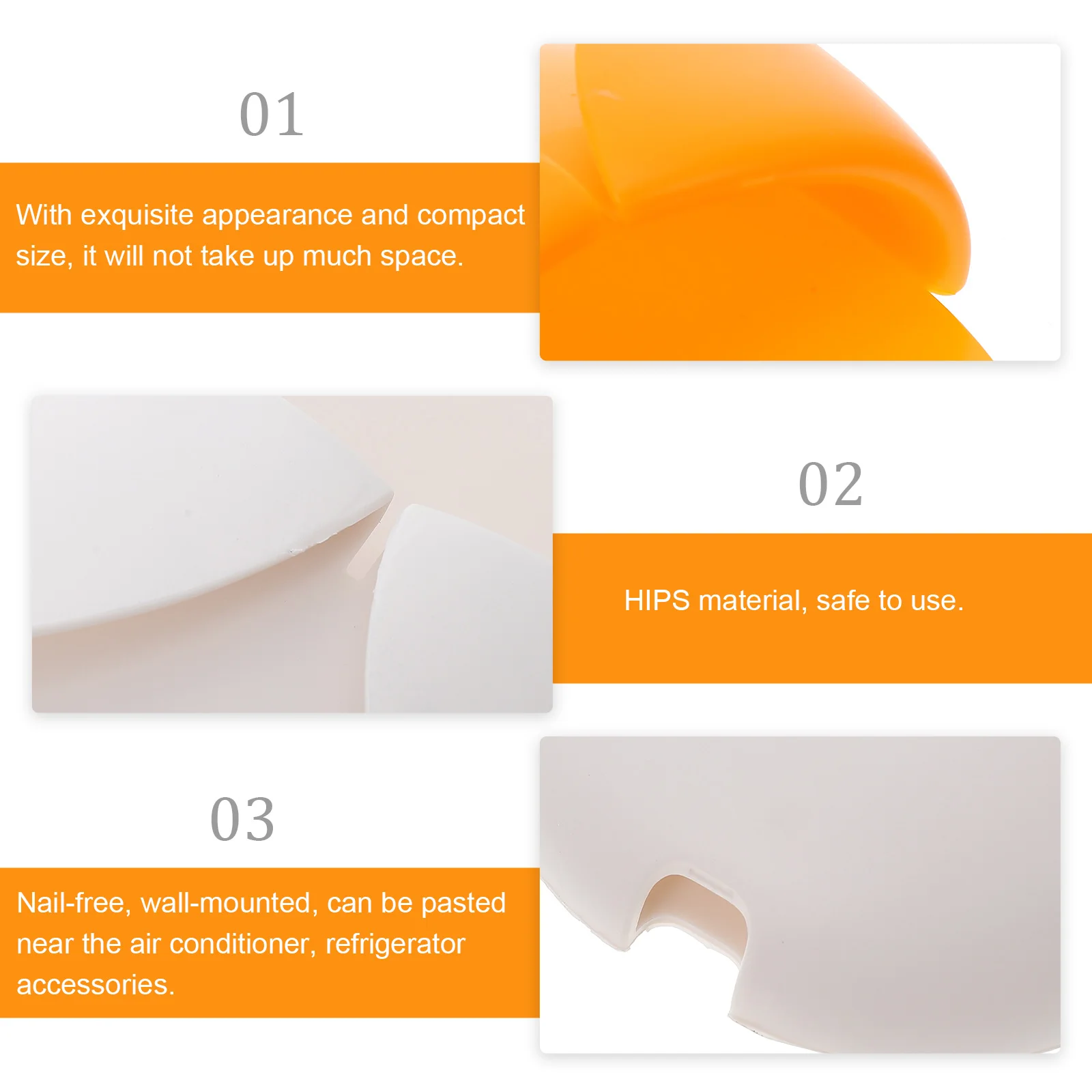 

3pcs Remote Control Storage Box Wall-Mounted Strong Adhesive No Trace Holder Easy Access Organizer for AC Remote Controller