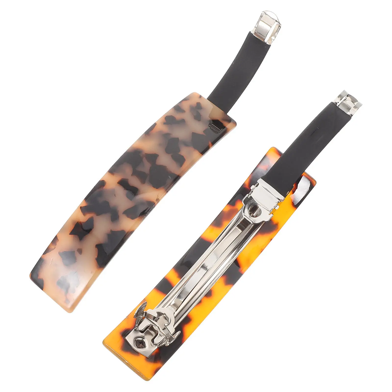 

2pcs Spring Clips Women Barrette Fashionable Elegant Stylish Accessories French Barrette Hair Clip Styling Barrettes For Women