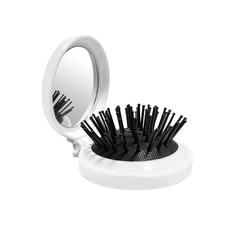 Disney Stitch Mini Air Cushion Combs Mirror Cute Anime Figure Portable Massage Hair Brush Hairs Care Tool Accessories Women Girl