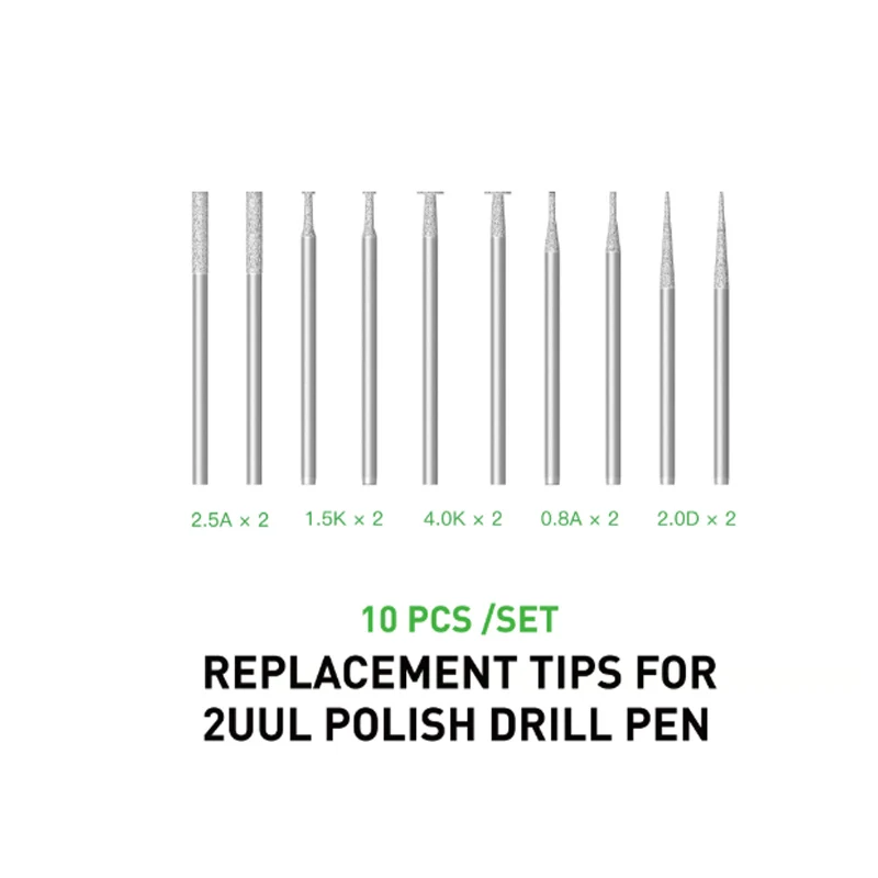 Mobile phone repair small handheld electric polishing pen screw polishing head mobile phone chip glue removal head