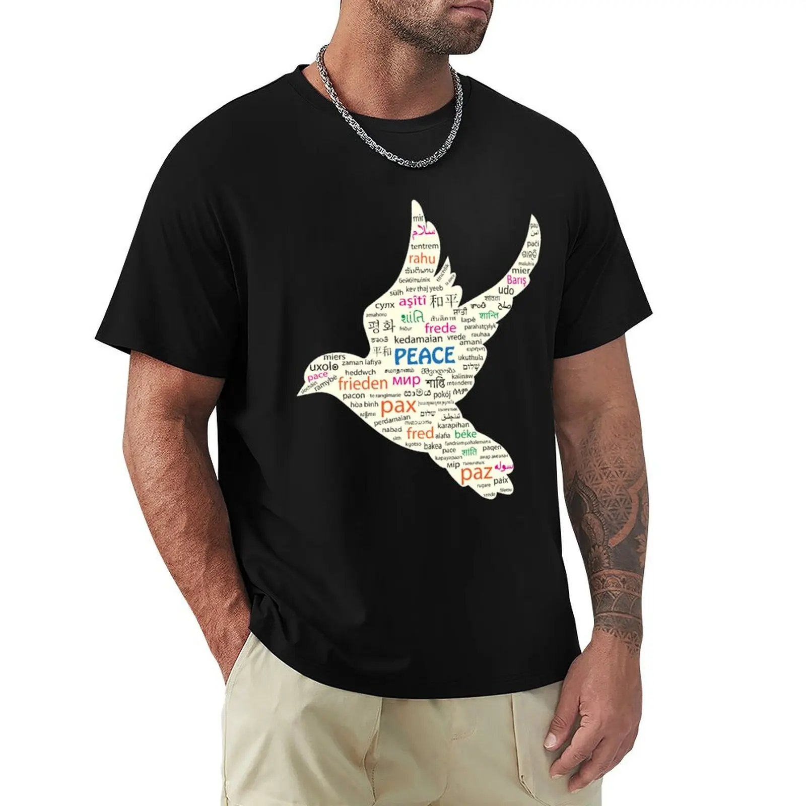 Peace in Different languages T-Shirt t shirts with prints T-Shirt