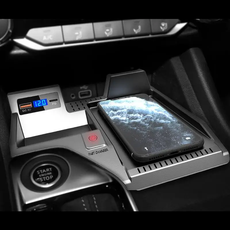 Suporte de Telefone para Carro com Carregador Sem Fio para Nissan Sylphy Sentra 2020-202, Acessórios Internos