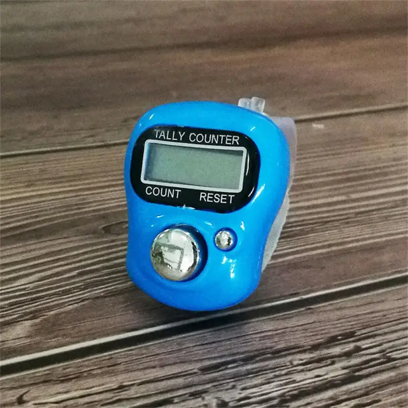 Electronic Digital Finger Ring Tally Counter Hand Held Knitting Row Counter Clicker NEW Mini Point Marker Counter LCD