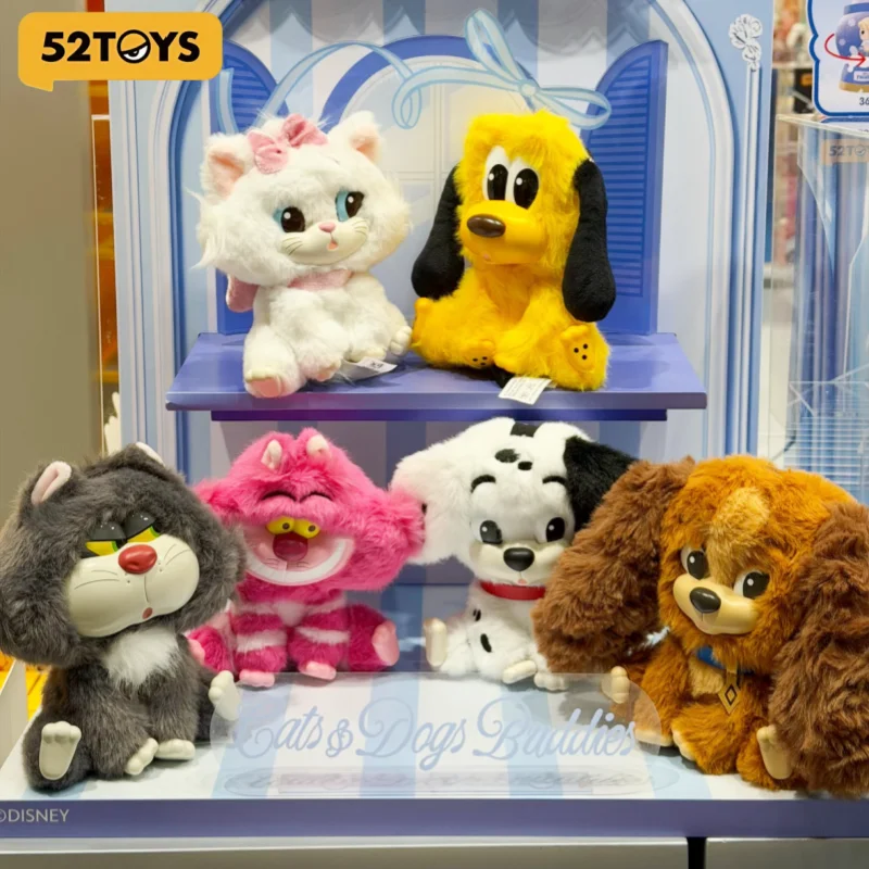 52toys-disney-cat-dog-friends-series-blind-box-plush-pendant-collectible-plushie-toy-for-adult-fans