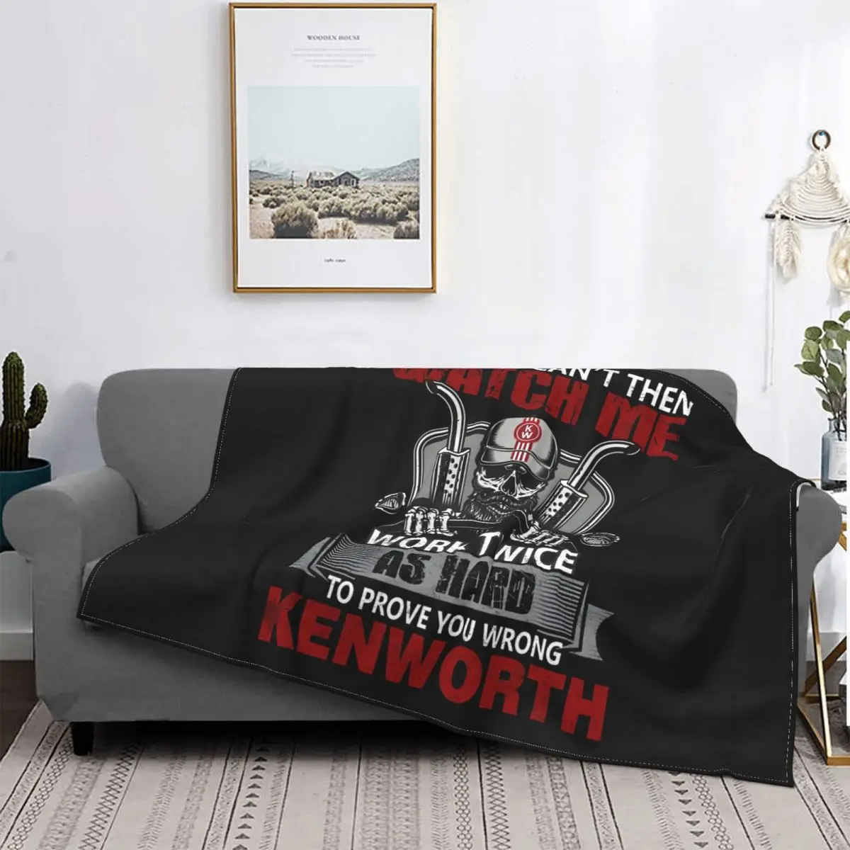 Kenworth Blanket Fleece Velvet Spring Autumn Breathable Lightweight Plaid KENWORTH Throw Blankets For bed Rug Piece