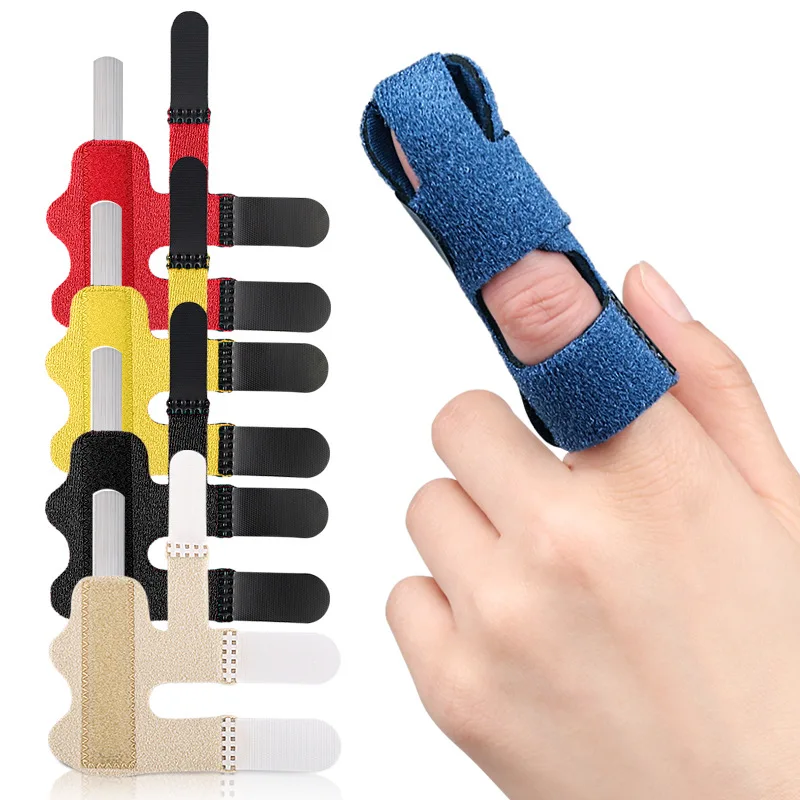3pcs Finger Fixing Band Straighten Brace Adjustable Finger Fixation Correction Band Detachable Aluminum Strip Protective Gear