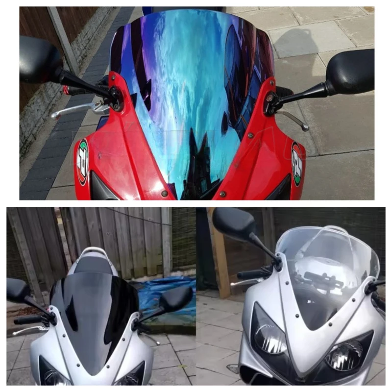 Pantalla De Parabrisas Doble Burbuja Negra MPW Para Honda CBR 600 F 2001-2010 - Estilo Deportivo