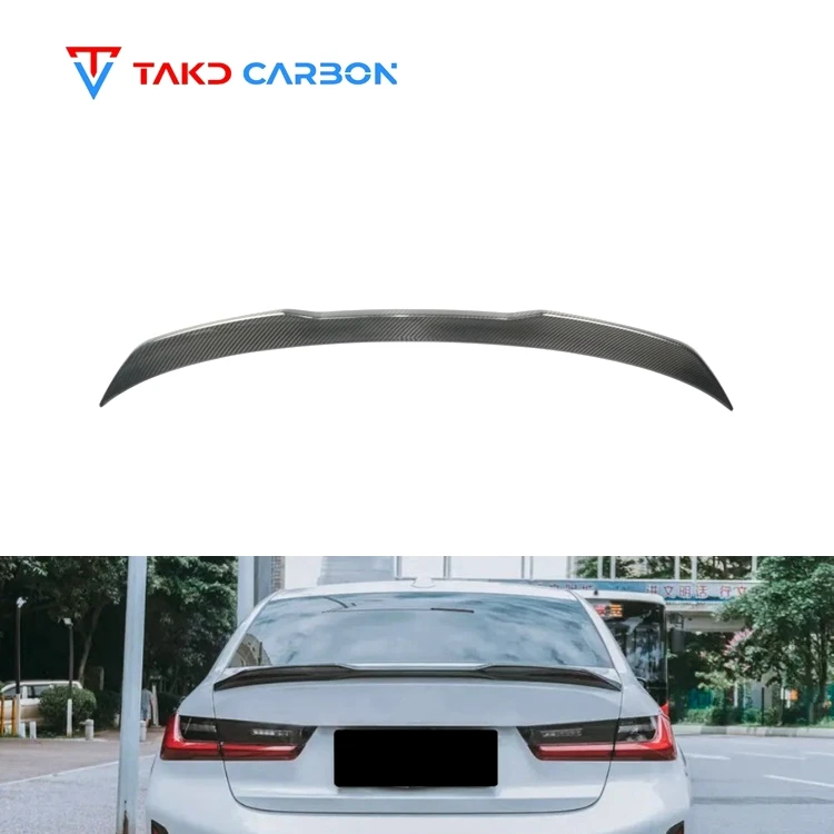 

PRO-Style 100% Real Dry Carbon Fiber Material 3K Twill G20 G28 Rear Trunk Spoiler for bmws 3 Series 2019-2023 Rear Spoiler