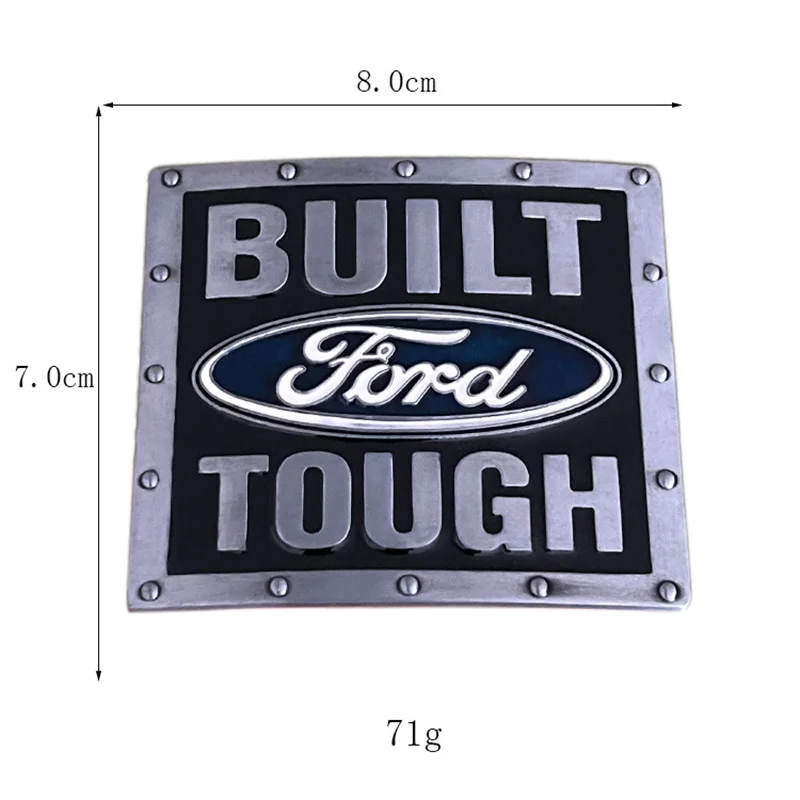 Hebilla de cinturón de coche con logotipo, estilo occidental