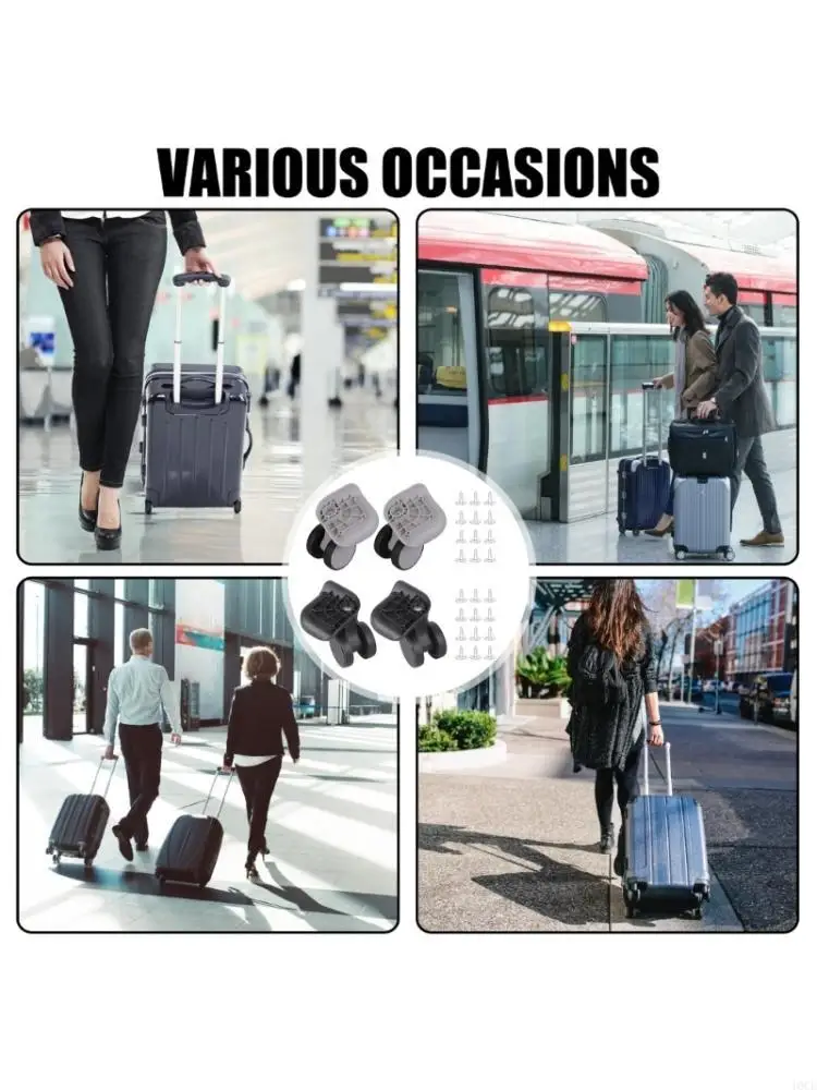 2PCS Practical Luggage With Double Rollers Perfect For Frequent