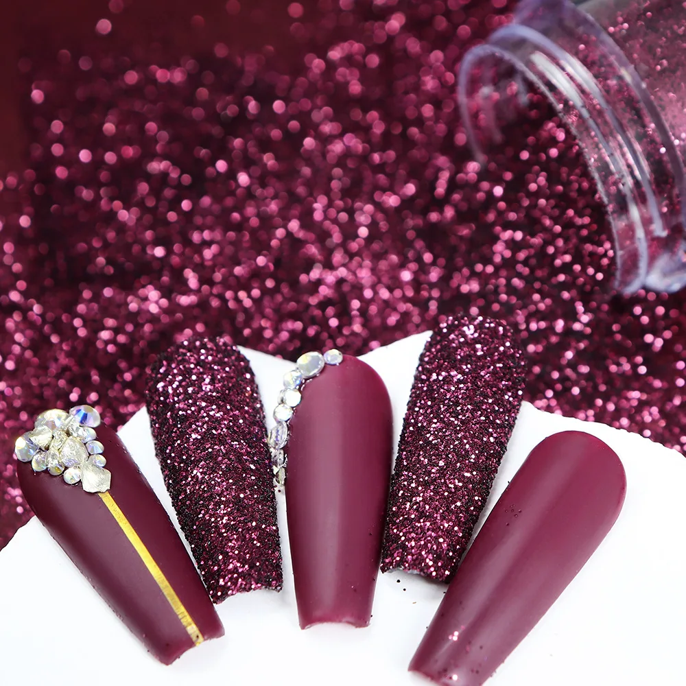 لمعان معدني لتزيين فن الأظافر ، تصنعه بنفسك ، قهوة زرقاء ، زجاجة واحدة ، 10 لكل جرة #2