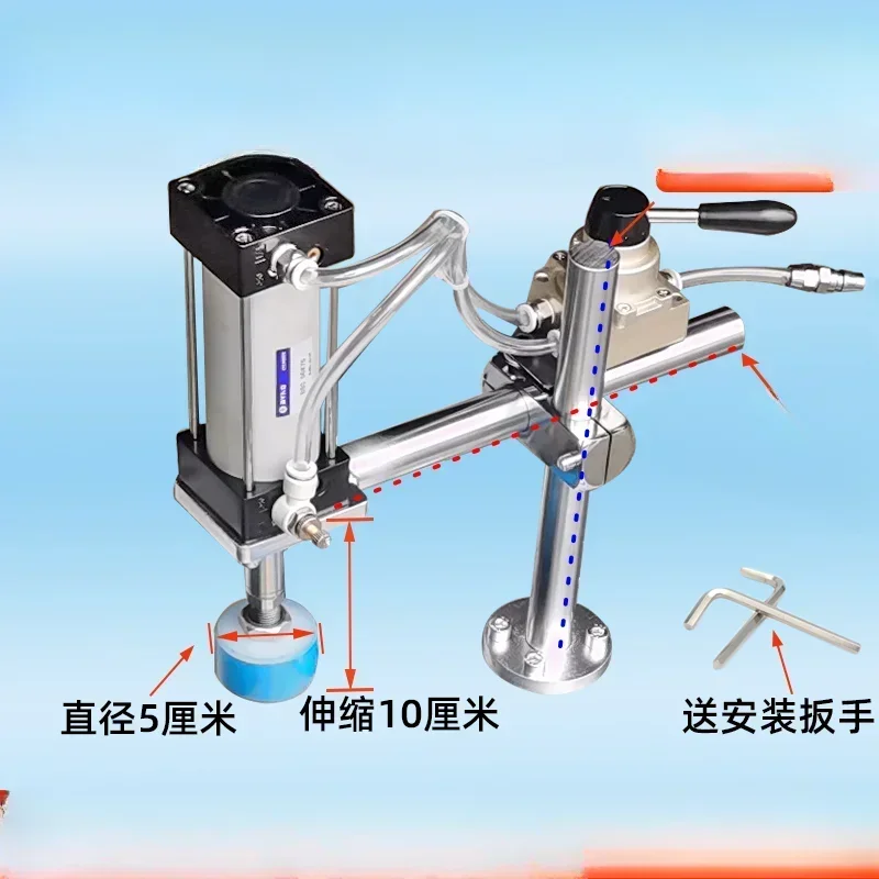 Woodworking precision push table saw pressure feeder pneumatic vertical milling fixed bracket