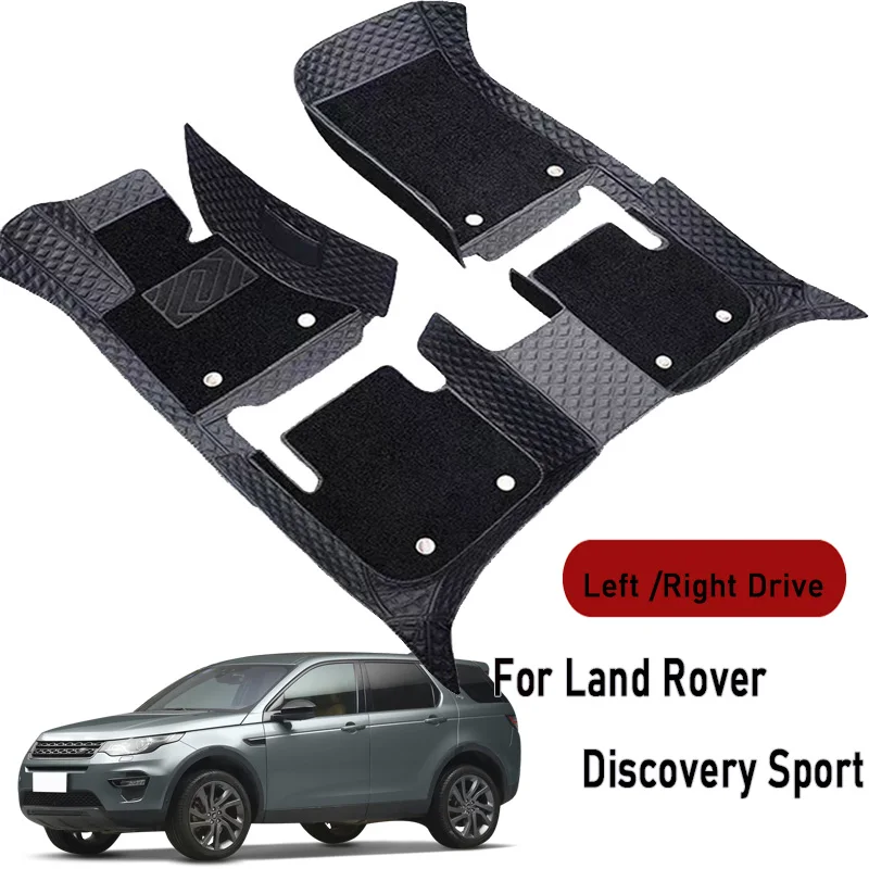 Car Floor Mats for Land Rover Discovery Sport 2016 2017-2019 Customauto Foot Pads Automobile Carpet Cover Interior Accessories