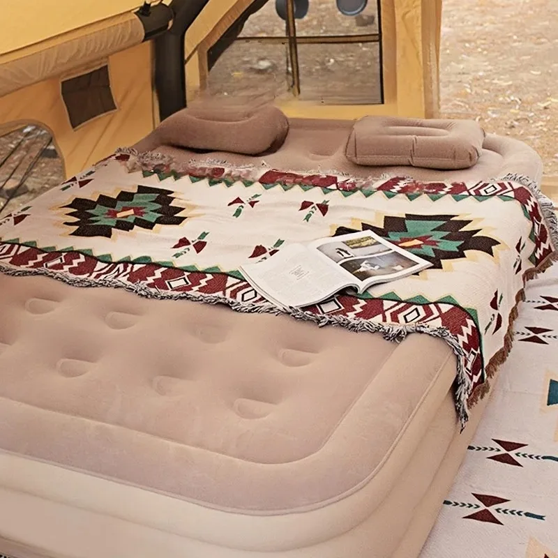 

Double Person Automatic Inflatable Mattress Inflatable Sofa Bed，built-In USB Charging Pump Portable Outdoor Camping Mattress