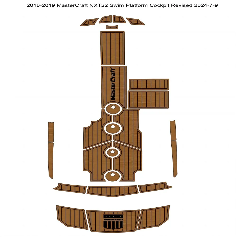 

2016-2019 MasterCraft NXT22 платформа для плавания коврик для кабины лодки EVA пенопластовый Тиковый напольный коврик SeaDek маринемат стильный самоклеящийся