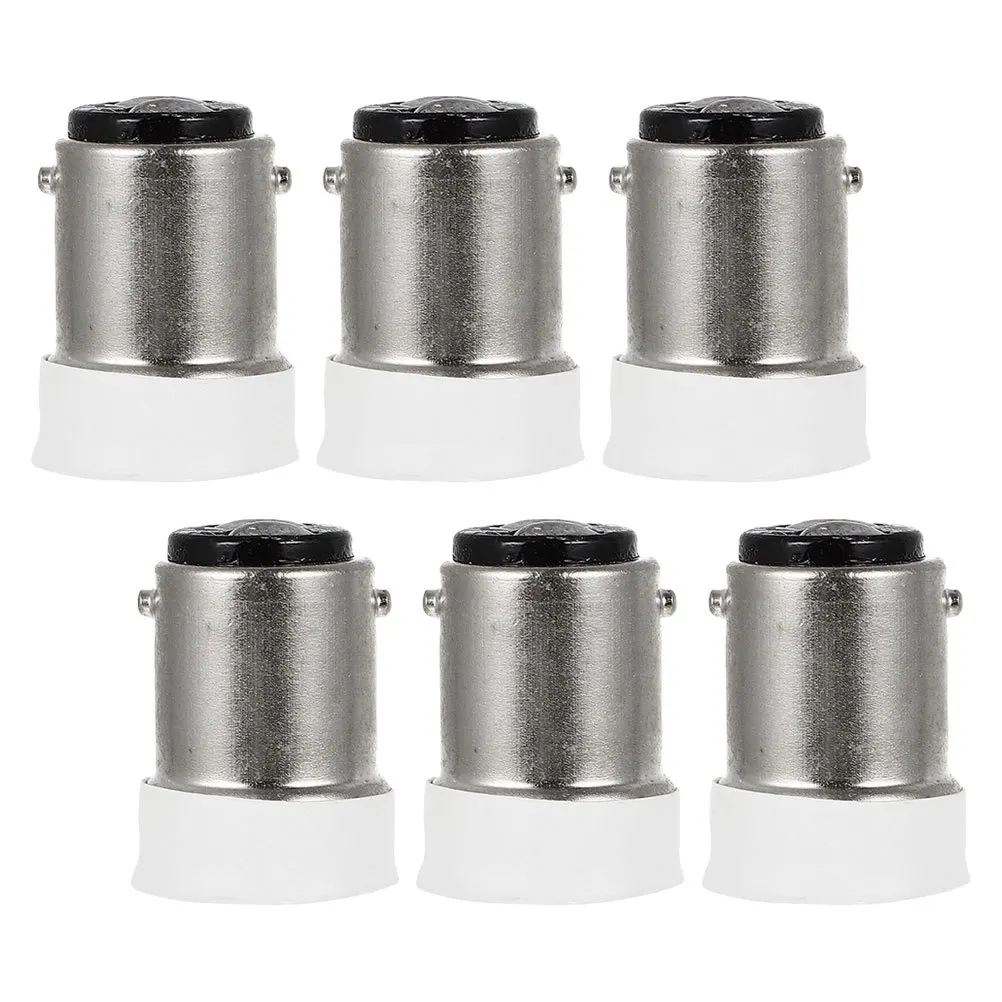 

6Pcs Lamp Socket Converter B15d to E14 Base Replacement for Light Fixtures Easy Installation Home Office Use Light Fixture