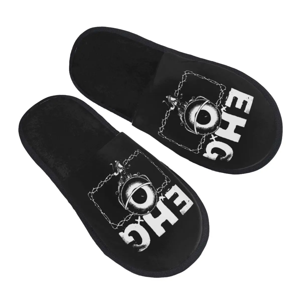 Custom VTG Eyehategods Sludge Metal Band House Slippers Women Comfy Memory Foam Slip On Hotel Slipper Shoes