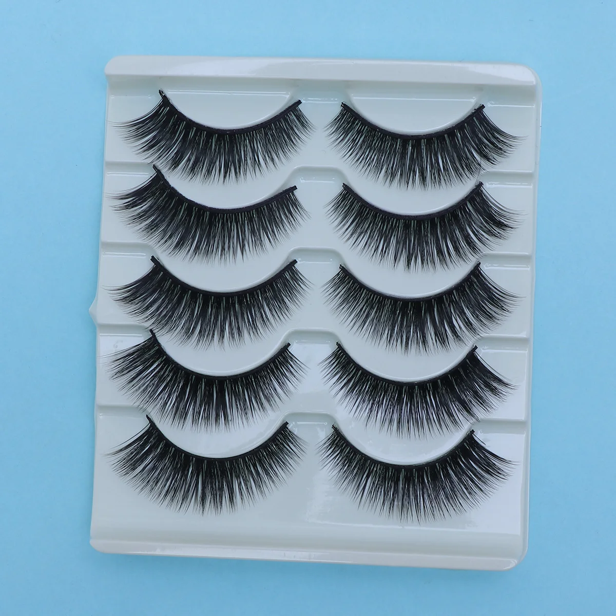 

5 Pairs Natural Eyelashes Eyelashes Long Thick Natural Beautiful Fake Lashes Easy to Use Remove Comfortable Safe
