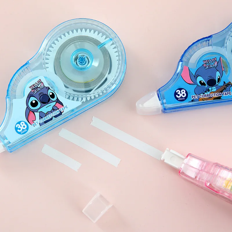 

1/10 Cartoon Stitch Correction Tape 5M Large Capacity Correction Tape Kawaii Student Learning Stationery Gift New Style