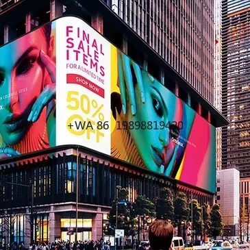 

Яркость Полноцветная светодиодная цифровая вывеска Рекламная панель дисплея 3-летняя гарантия P3-P10 Наружная стена IP65 Водонепроницаемая высокая