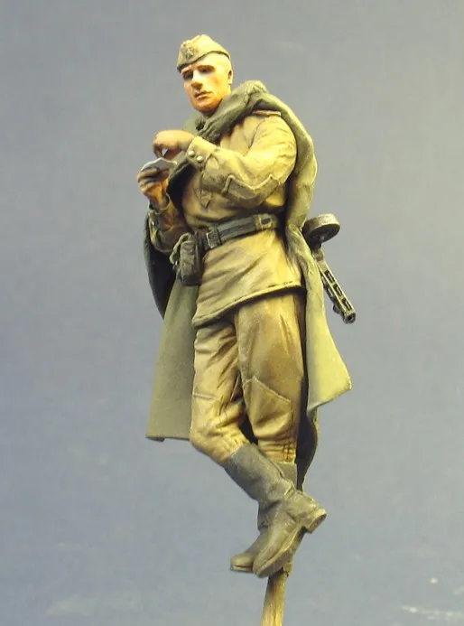 Kit de montaje de figura de resina fundida a escala 1:35, Ejército Rojo soviético, infantería sin pintar, envío gratis