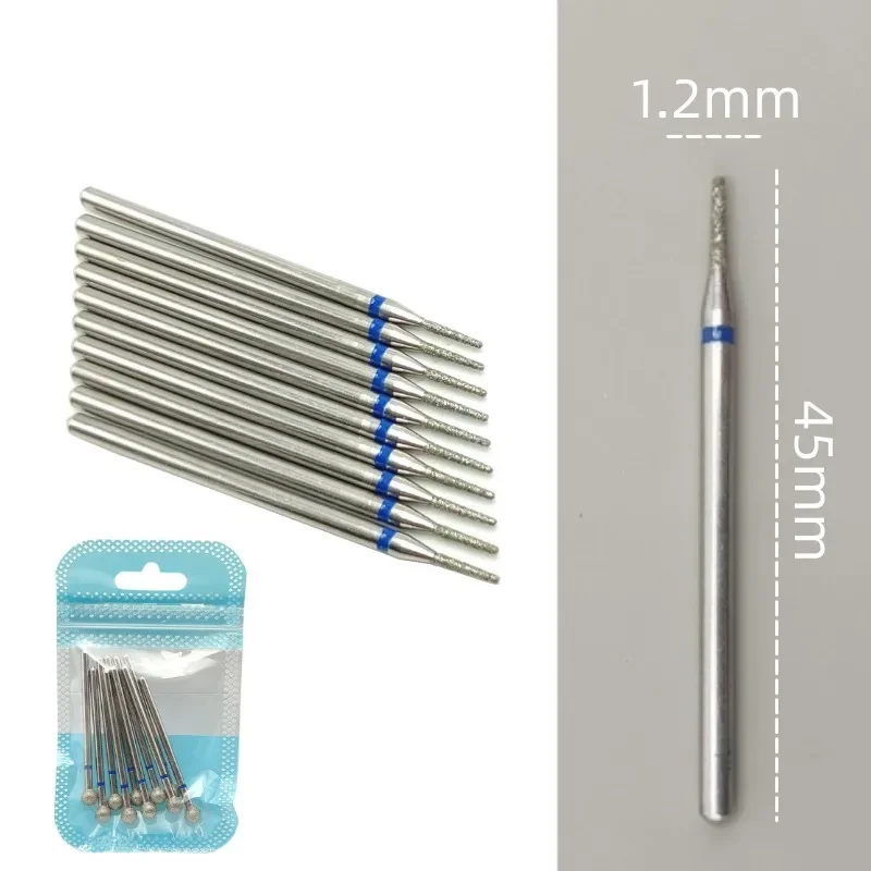 10 teile/satz Diamant Nagel Bohrer Rotery Elektrische Fräser für Pediküre Maniküre Dateien Häutchen Grat Nagel Werkzeuge Zubehör