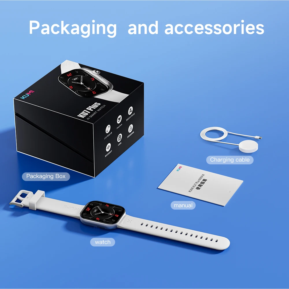Original KUMI KU7 Meta & Plus Smart Watch image 5