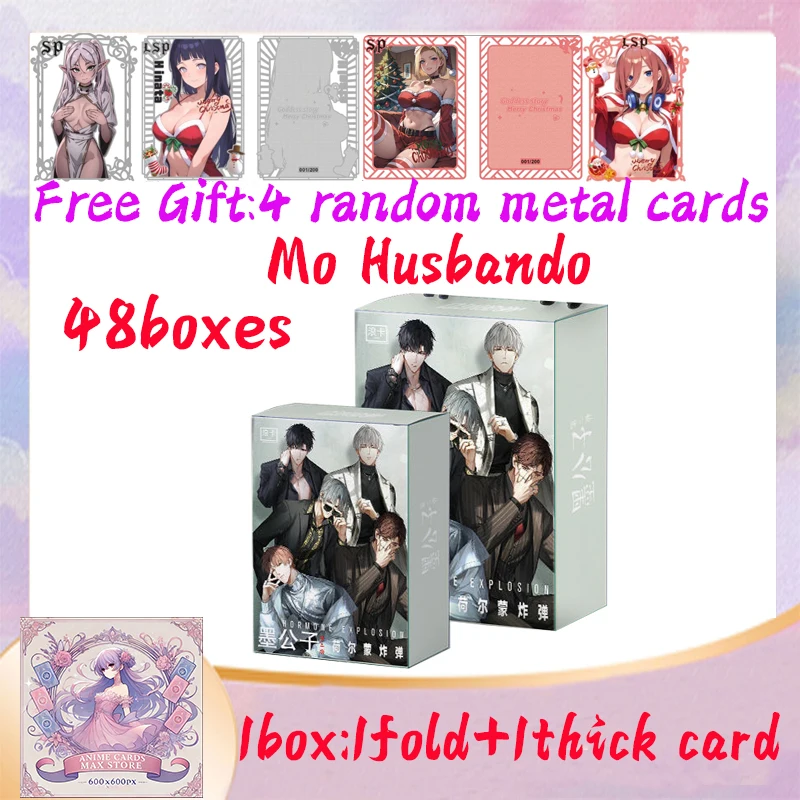 

2025 Newest Mo Husbando Male Card Zhongli Doujin Male God Hobby Collectible Card Fold Card Rare CP Cards Toys Birthday Gifts