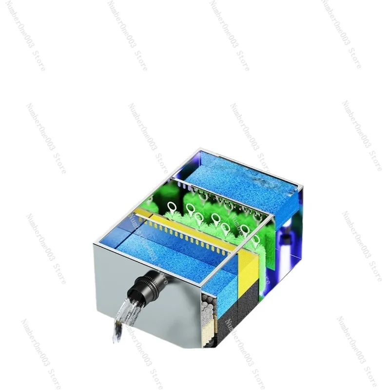 Fish pond filter Water circulation stainless steel filter box Outdoor pool filtration system Purification equipment