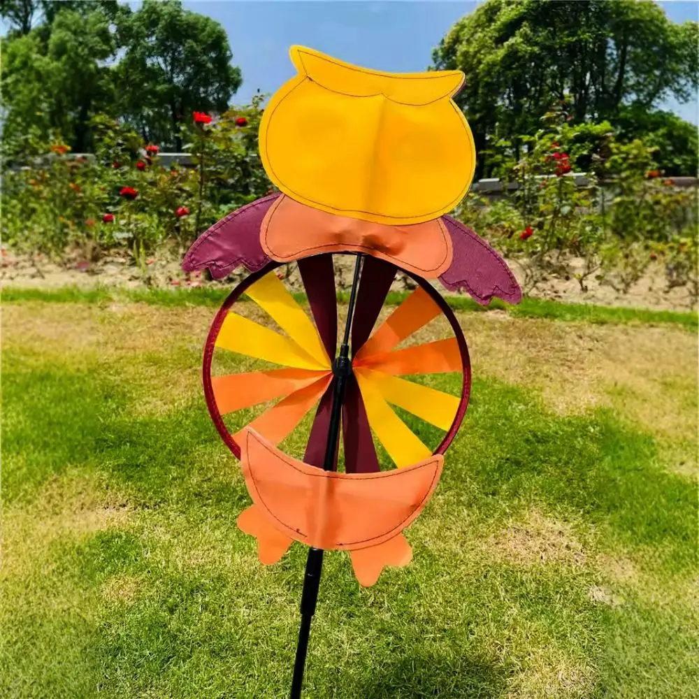 

Красочная танцующая ветряная мельница в виде маленькой девочки, милая, в разных стилях, 3D-ветряная мельница в виде животного, вращающаяся, из ткани Оксфорд, радужная