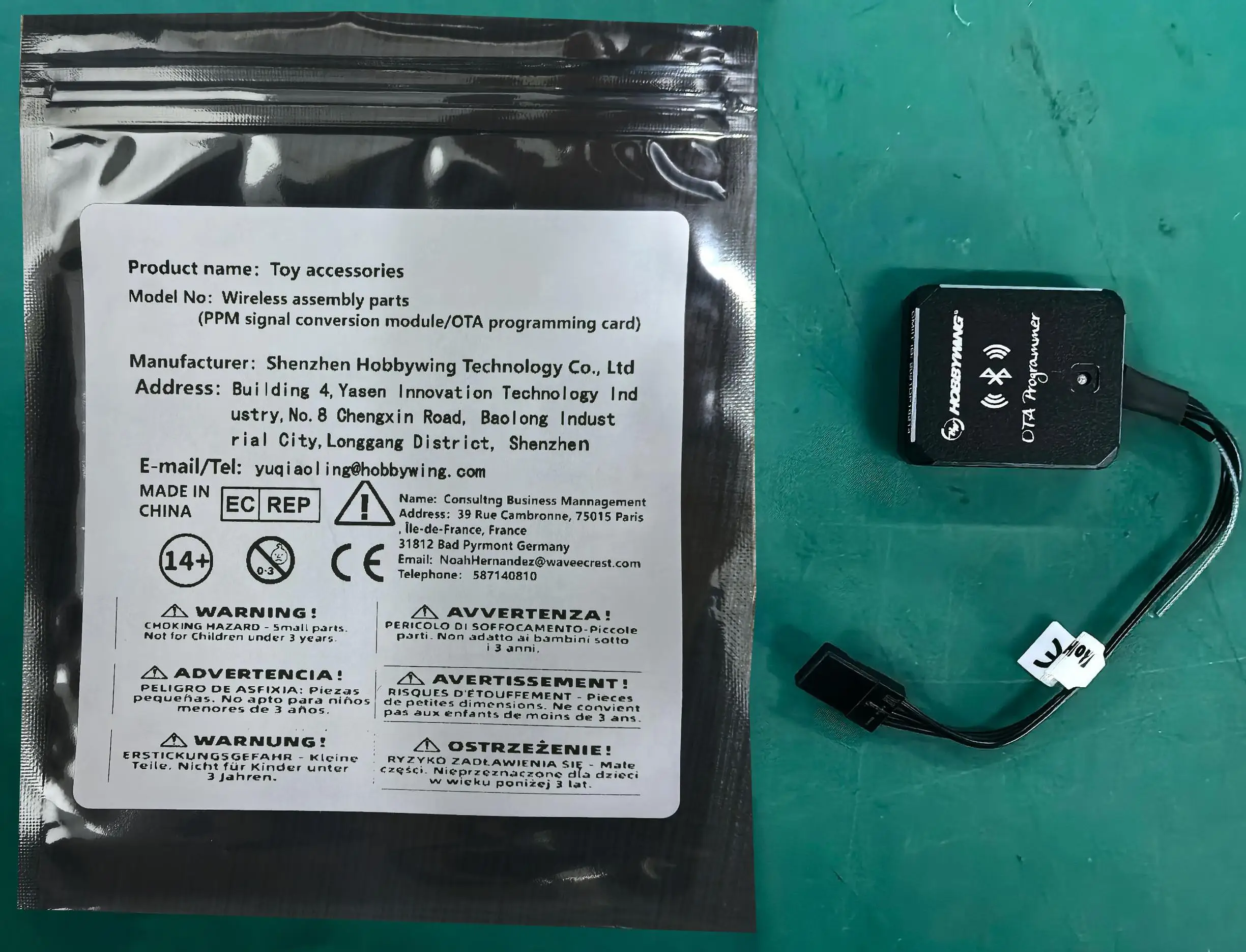 Hobbywing OTA programador Bluetooth módulo para Xerun Ezrun Platino de costura sin escobillas ESC Rc coche Rc aviones Rc Boat Accesorios