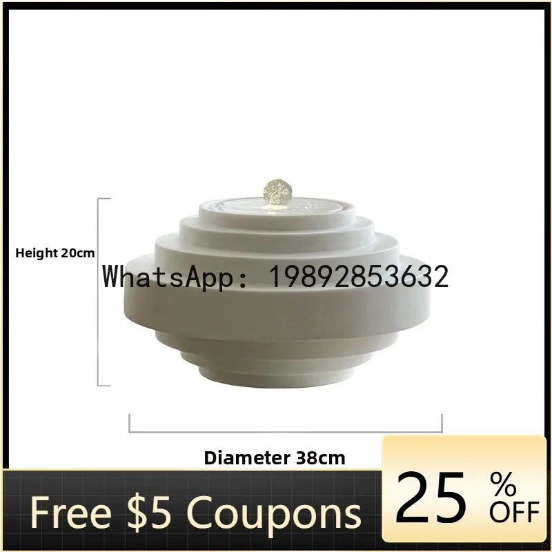 BJ   Ornament Fountain Outdoor Courtyard Simple Clubhouse Circulating Water Feng Shui Wheel Water Landscape Decoration Ornament