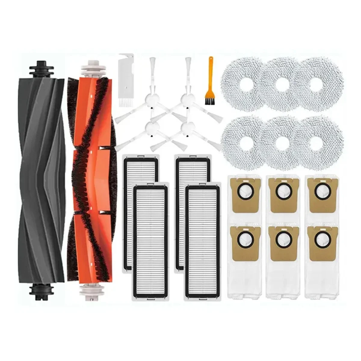 

AUU-For Omni 1S B116 L10S Ultra / S10 Pro / X10 Ultra Parts Main Side Brush Hepa Filter Mop Cloths Dust Bags