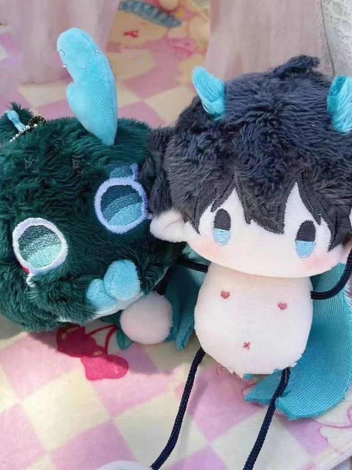 

New Anime Honkai: Star Rail Dan Heng Lmbibitor Lunae Cosplay body Plush Dolls 10CM Ant Dango Bag Pendant Keychain Gift