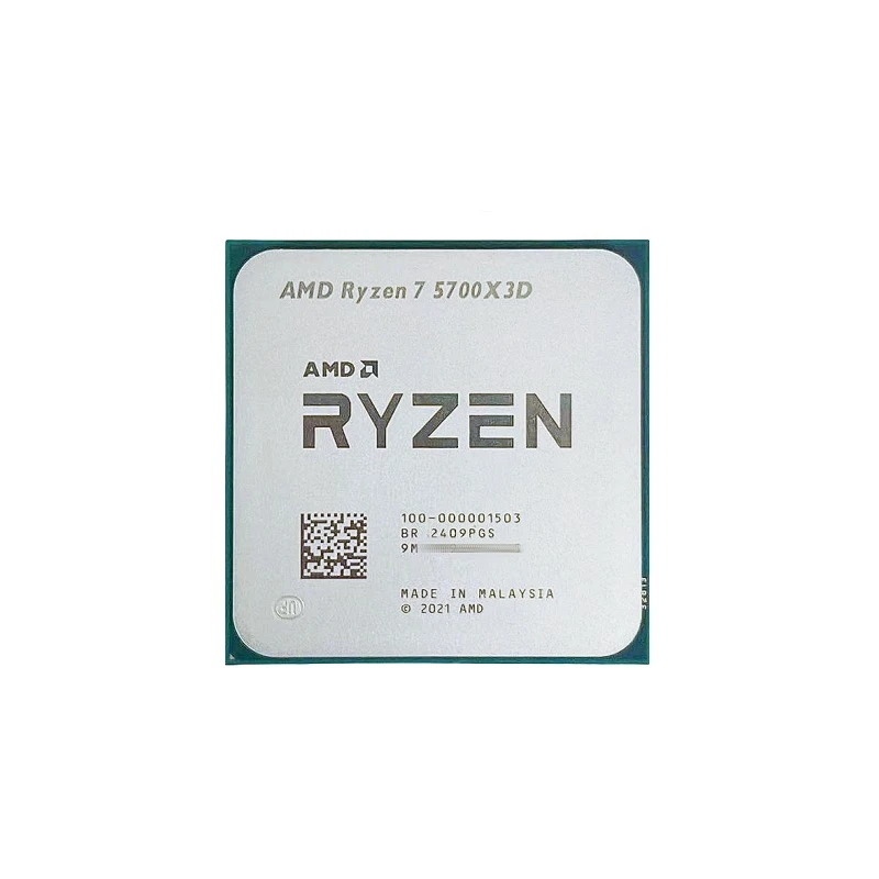 AMD R7 5700X3D CPU AM4 8 Core 16 Thread 96MB 3D V-Cache Gaming Processor for B550 X570 DDR4 Esports PC Upgrade