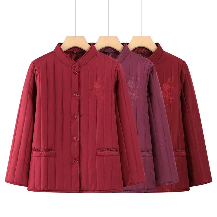 Lightweight down Cotton Jaet for Mom And andma Faionable Warmth Large Size Inner Vest ly Women's Outerwear