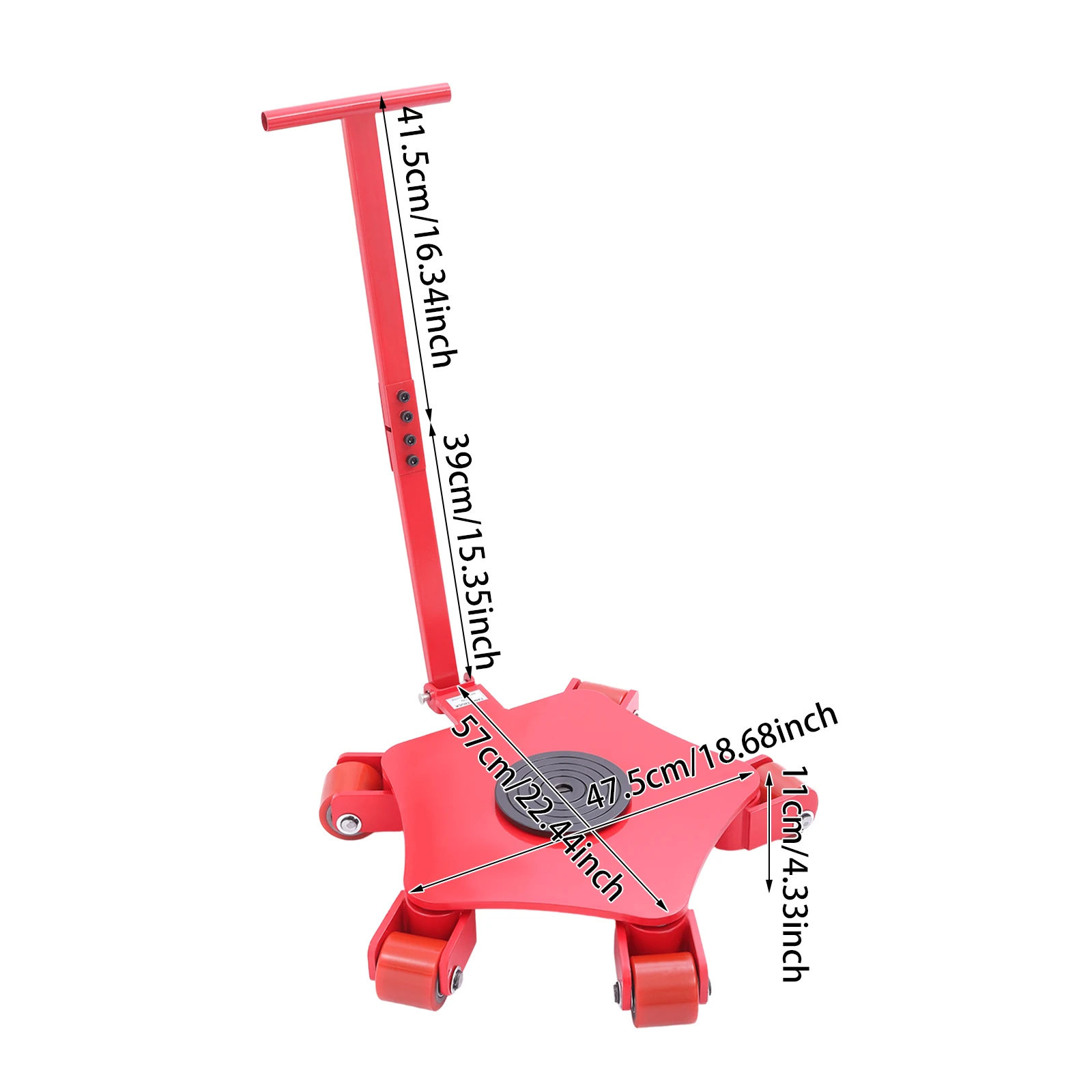 8818 رطل تجميع وتفكيك آلات تحريك مستودع ورشة عمل الآلات الصناعية تزلج دوللي مع قرص أسود