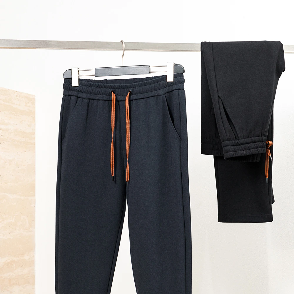 

Настоятельно рекомендуем! Мужские повседневные трикотажные спортивные брюки из высококачественного длинноволокнистого хлопка, прямого кроя, в городском стиле, весна A...