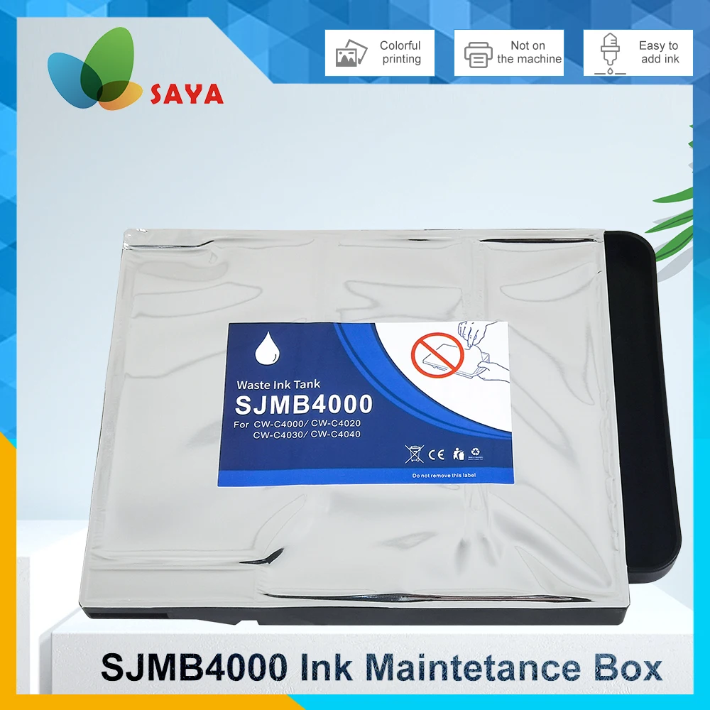 

Чернильный коллектор Saya SJMB4000 C33S021601 для Epson ColorWorks C4000 C4000E CW4030, резервуар для обслуживания чернил принтера