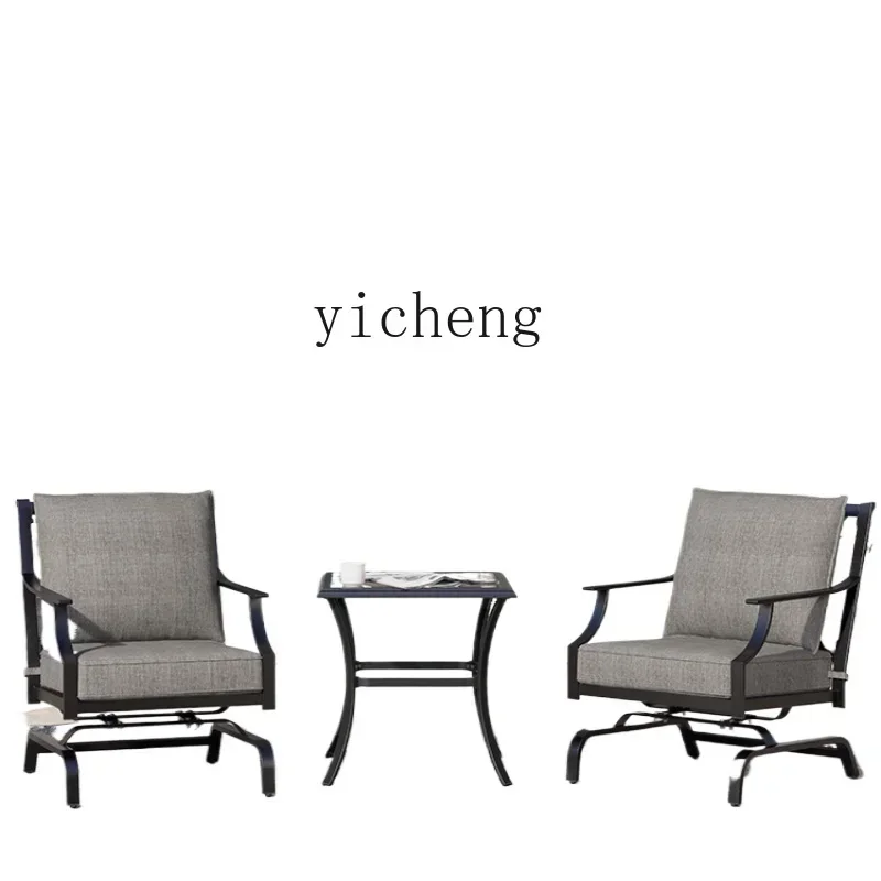 Q1   rocking chair balcony leisure home all-iron detachable chat single fixed rocking chair living room decoration