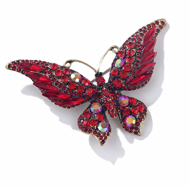 1pc Large Vintage New Crystal Large Butterfly Nail Charm Exaggerated Fashion Jewelry Animal Insect Nail Accessories