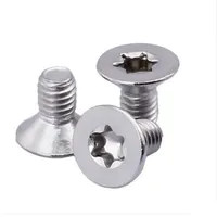 5/10/100pcs M1.4 M1.6 M2 M2.5 M3 M4 M5 M6 M8 304 A2-70 Stainless Steel GB2673 Six-Lobe Torx Flat Countersunk Head Screw Bolt