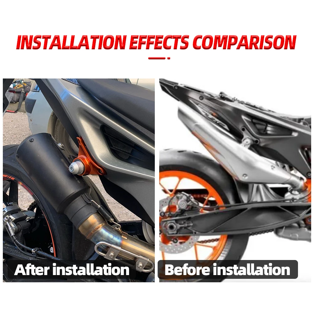 For KTM DUKE790 Motorcycle Exhaust Pipe Bracket Fixed Ring Support Bracket DUKE 890 Duke 790 DUKE890 R 2018 2019 2020 2021 Parts