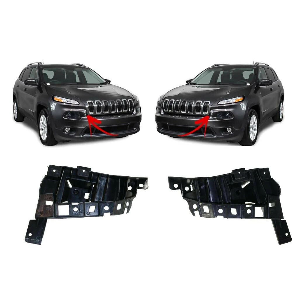 Front Left Right Bumper Side Spacer Bracket Support 68210065AD 68210064AD for 2014-2018 Jeep Cherokee