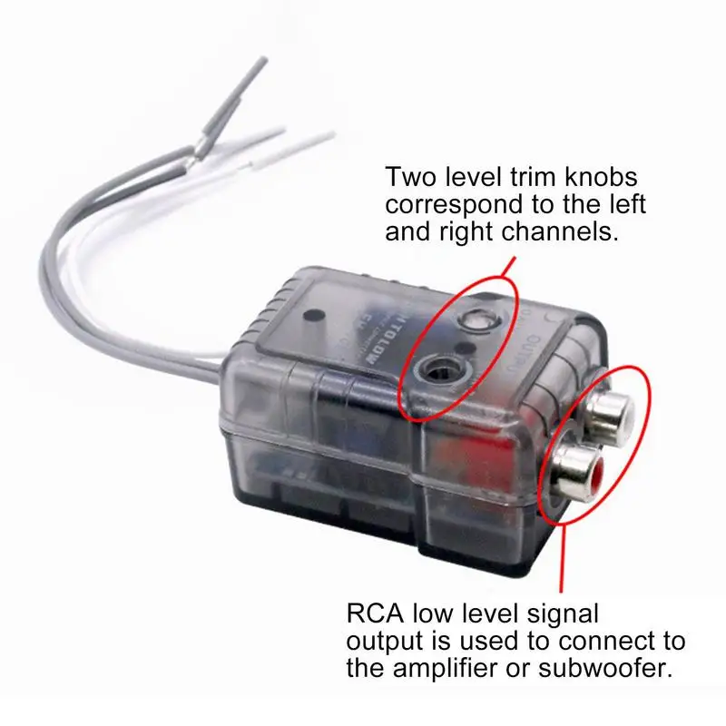 Car Audio Stereo High To Low Level Converter Output Impedance Converter For Better Sound Quality Output Impedance Converter For