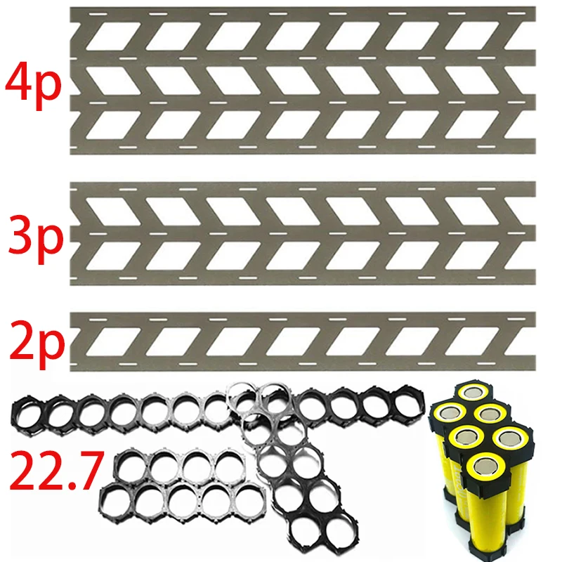 1kg/2p 3p 4p 21700 Lithium-ion Battery Nickel Strip 0.15mm Steel Nickel-plated Hole Pitch 22.7mm Spot Welding Connecting Piece